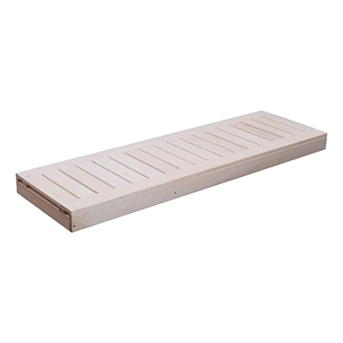 SULENO - Saunabank ESPE 50/55 cm breit, Saunaliege für Saunabau Saunazubehör Saunaholz Sauna Bench...
