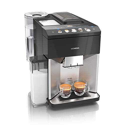 Siemens Kaffeevollautomat EQ.500 integral TQ507D03, viele Kaffeespezialitäten, Milchaufschäumer,...