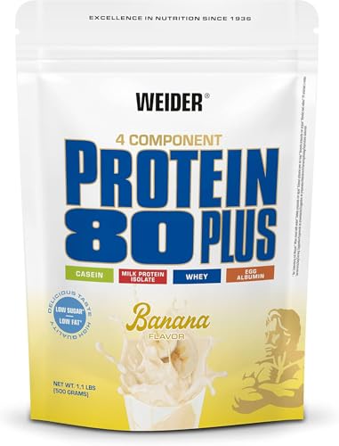 Weider - Protein 80 Plus - 4-Komponenten Protein Pulver - Hoher Proteingehalt mit 80% Eiweiß -...