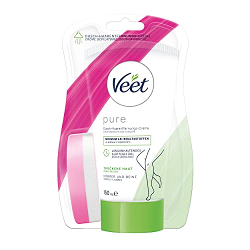 Veet Pure Dusch-Haarentfernungscreme für Körper, Arme & Beine - Enthaarungscreme für die Dusche,...