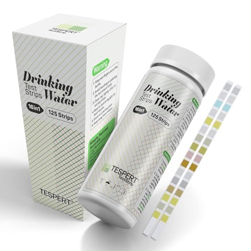 TESPERT Wassertester Trinkwasser 125 x - 16 in1 Wasserteststreifen für Trinkwasser Schnelltest -...