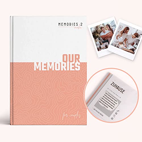 Memories2Make® Challenge Fotoalbum mit 32 Abenteuern für Paare - Persönliches Geschenk für...