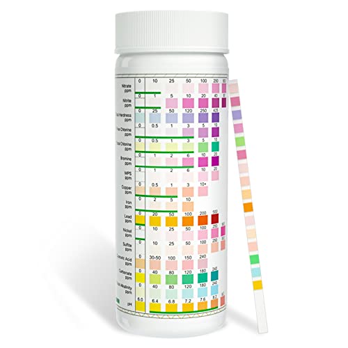 Wassertester Trinkwasser 125x - 16in1 Wasserteststreifen für Trinkwasser Schnelltest - Einfache...