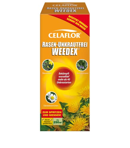 Celaflor Rasen-Unkrautfrei Weedex, Unkrautvernichter gegen schwer bekämpfbare Unkräutern im Rasen,...