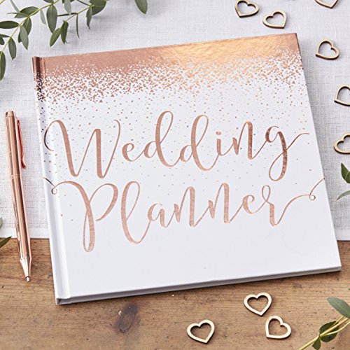 Ginger Ray White & Rose Gold Foiled Wedding Schöne Botanik